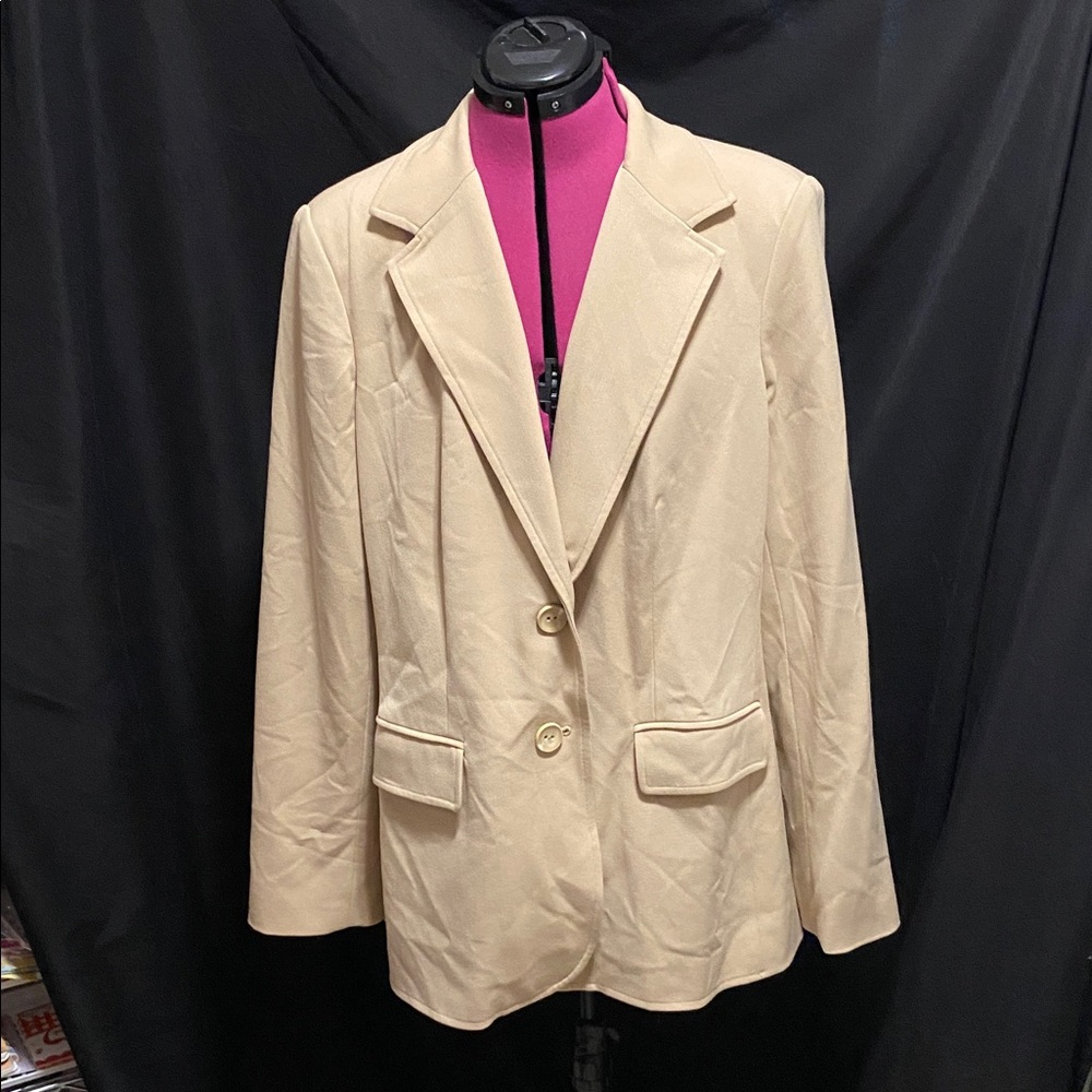 EUC Travel Smith Tan button up security pockets Blazer JACKET XL